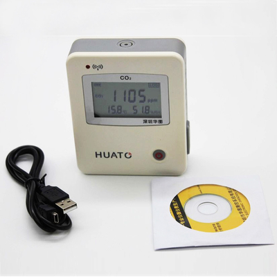 Porcellana Monitor leggero 0 ~ 5000PPM del registratore automatico di dati di qualità dell'aria/anidride carbonica fornitore