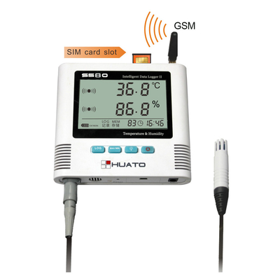 Porcellana Registratore automatico di dati di GSM di umidità di temperatura di 8℃ Refrigerature con il LED e la funzione sana HUATO S580-EX-GSM dell'allarme fornitore