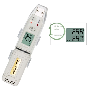 Porcellana Mini registratore automatico del Usb di temperatura del registratore automatico di dati di USB di progettazione con esposizione LCD fornitore
