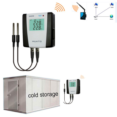 Porcellana Alta precisione S400W del registratore automatico di temperatura di Zigbee di conservazione frigorifera e di dati di umidità fornitore