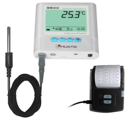 Porcellana Registratore automatico di dati di temperatura del registratore automatico di dati di umidità di temperatura dell'officina con la sonda esterna fornitore