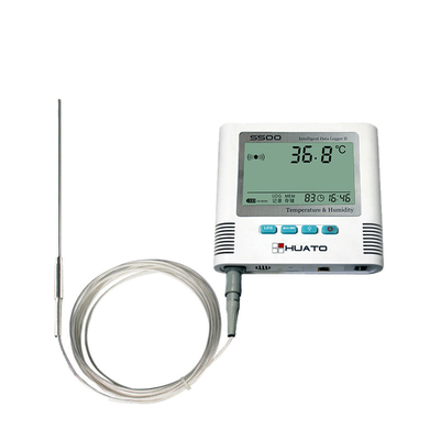 Porcellana Singolo sensore di temperatura esterno PT100, registratore automatico di dati portatile di temperatura fornitore