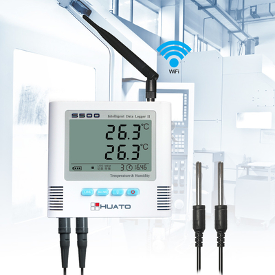 Porcellana Monitor materiale di umidità di Wifi dell'ABS di industria, registratore automatico di temperatura di S500- Wifi fornitore