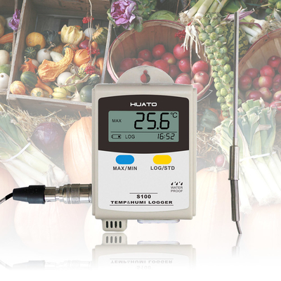 Porcellana Registratore automatico automatico di dati di umidità e di temperatura con il sensore PT100 fornitore