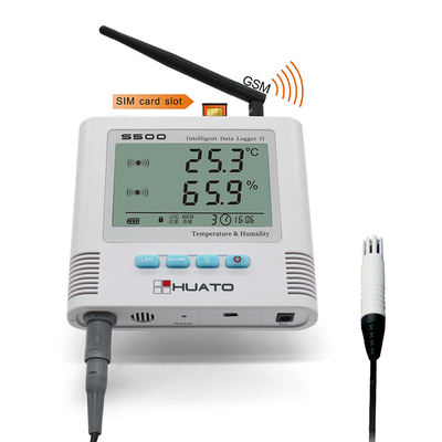 Porcellana Registratore minimo massimo di umidità di temperatura del registratore automatico di temperatura di USB GSM con la sonda esterna fornitore