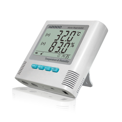 Porcellana Igrometro LCD del termometro di Digital dell'esposizione con Bulti nell'allarme e nella regolazione massima di limite minimo fornitore