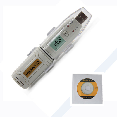 Porcellana Registratore automatico di dati di USB del termistore di alta precisione IP67 impermeabile con esposizione LCD fornitore