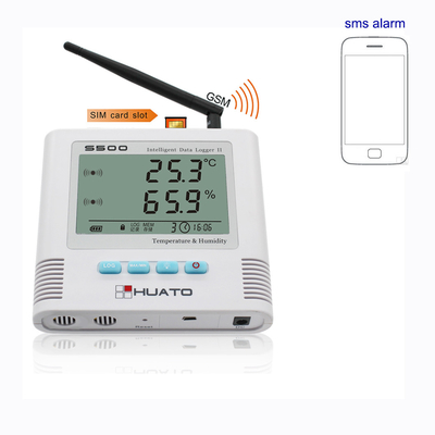 Porcellana Sensore di temperatura di GSM dell'allarme di SMS, esposizione LCD del registratore automatico di dati di temperatura di GSM fornitore