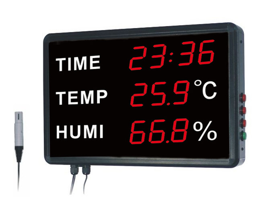 Porcellana Cronometri simultaneamente il termometro e l'igrometro di Digital di umidità della temperatura per il magazzino e la stanza fornitore